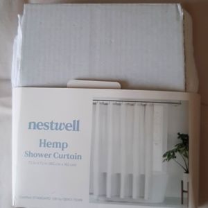 Nestwell Hemp Shower Curtain (White)